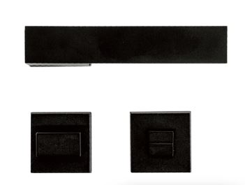 Deurklink Zwart X-Treme – R + WC – 28 mm