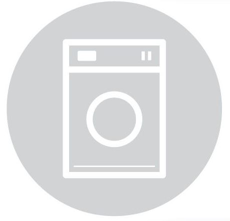 Pictogram, glas, rond,WASMACHINE