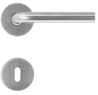 Inox plus deurklink Jive 16 mm met sleutelplaatjes